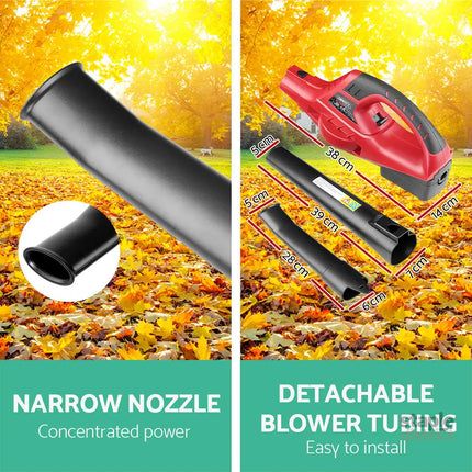 Giantz 20V Cordless Leaf Blower Garden Lithium Electric Battery Nozzles 2-Speed - Home & Garden > Garden Tools > Leaf