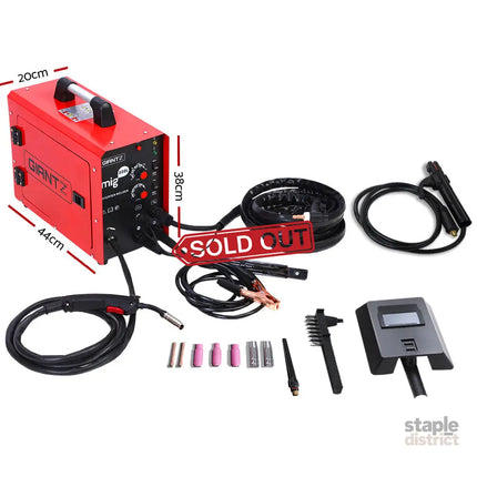 Giantz 220 Amp Inverter Welder MMA MIG DC Gas Gasless Welding Machine Portable - Tools > Power Tools > Welding Guns &