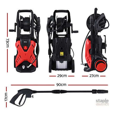 Giantz 2400PSI High Pressure Washer Electric Water Cleaner Pump 10M Jet Hose Gurney - Tools > Power Tools > Outdoor