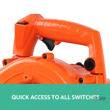 Giantz 25.4cc Petrol Leaf Blower Vacuum 2-in-1 Garden Vac Mulcher Blower Orange - Tools > Power Tools > Outdoor Power