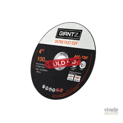 Giantz 25-Piece Cutting Discs 4’’ 100mm,Giantz 25pcs 4’’ Cutting Discs 100mm Angle Grinder Thin Cut Off Wheel for Metal