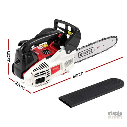 Giantz 25cc Petrol Chainsaw 10’’ Bar E-Start Tree Pruning Chain Saw - Tools > Power Tools > Chainsaws