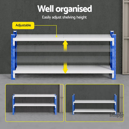 Giantz 2Mx0.9M Warehouse Shelving Garage Rack - Tools > Tools Storage > Wall Storage Racks