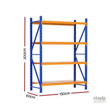 Giantz 2Mx1.5M Warehouse Shelving Garage Rack - Tools > Tools Storage > Utility Trolleys