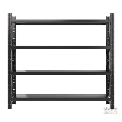 Giantz 2Mx1.8M Garage Shelving Warehouse Rack Pallet Racking Storage Shelf Black - Tools > Tools Storage > Wall Storage
