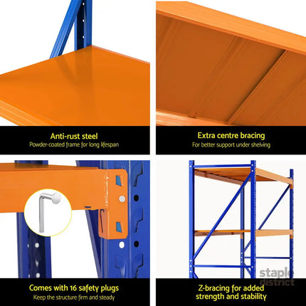 Giantz 2Mx1.8M Warehouse Shelving Garage Rack - Tools > Tools Storage > Utility Trolleys