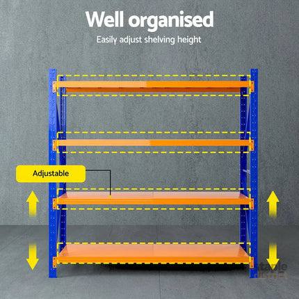 Giantz 2Mx1.8M Warehouse Shelving Garage Rack - Tools > Tools Storage > Utility Trolleys