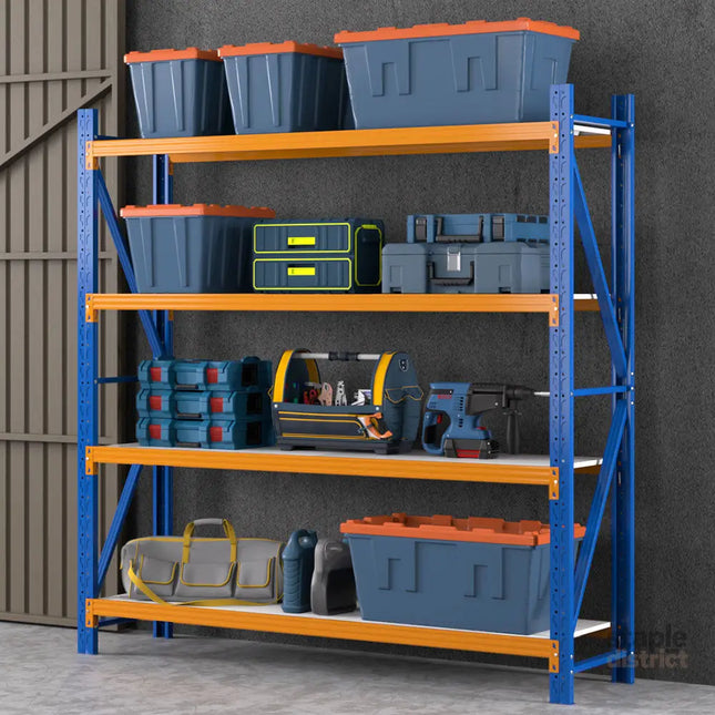 Giantz 2Mx2M Garage Shelving Warehouse Rack Pallet Racking Storage Shelf Blue - Tools > Tools Storage > Wall Storage
