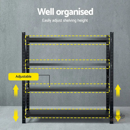 Giantz 2Mx2M Warehouse Shelving Garage Rack - Tools > Tools Storage > Utility Trolleys