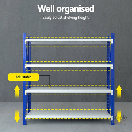 Giantz 2Mx2M Warehouse Shelving Garage Rack - Tools > Tools Storage > Utility Trolleys