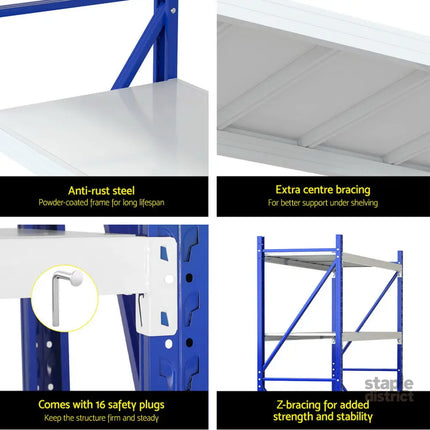 Giantz 2Mx2M Warehouse Shelving Garage Rack - Tools > Tools Storage > Utility Trolleys