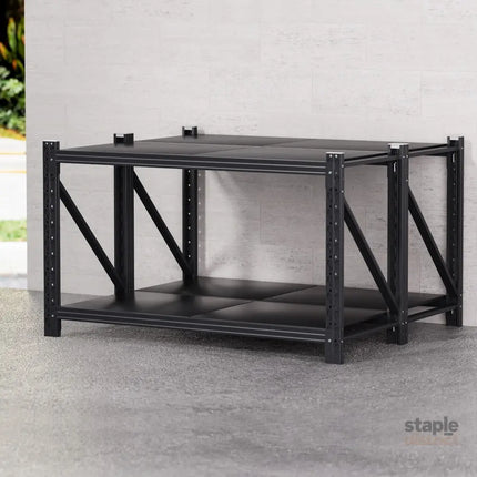 Giantz 2x 0.9M Garage Shelving Workbench Warehouse Rack - Tools > Tools Storage > Wall Storage Racks