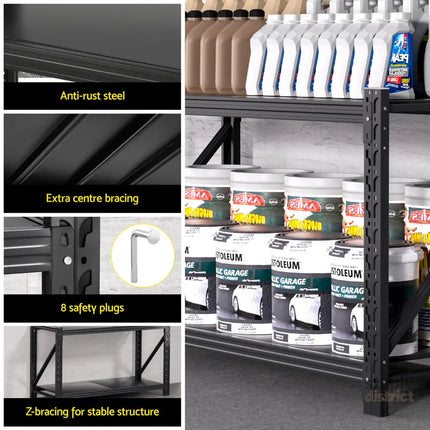 Giantz 2x 0.9M Garage Shelving Workbench Warehouse Rack - Tools > Tools Storage > Wall Storage Racks