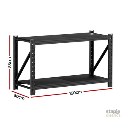 Giantz 2x 0.9M Garage Shelving Workbench Warehouse Rack - Tools > Tools Storage > Wall Storage Racks
