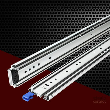 Giantz 2x Drawer Slides Full Extension Locking 227kg 914-1829mm Length - Home & Garden > DIY > Kitchen & Bathroom DIY