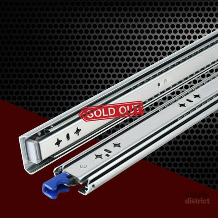 Giantz 2x Drawer Slides Heavy Duty Full Extension Locking 450-900mm Length - Home & Garden > DIY > Kitchen & Bathroom