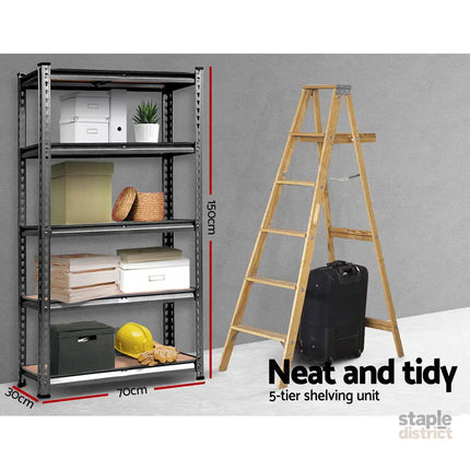 Giantz 2x1.5M Garage Shelving Warehouse Rack Storage Racking Storage Steel - Tools > Tools Storage > Wall Storage Racks