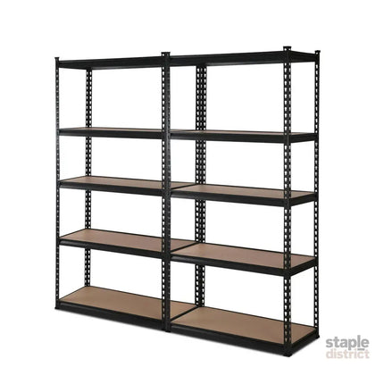 Giantz 2x1.8M Garage Shelving Warehouse Rack Pallet Racking Storage Shelve Black - Tools > Tools Storage > Wall Storage