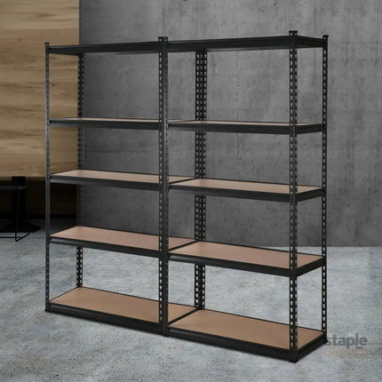 Giantz 2x1.8M Garage Shelving Warehouse Rack Pallet Racking Storage Shelve Black - Tools > Tools Storage > Wall Storage