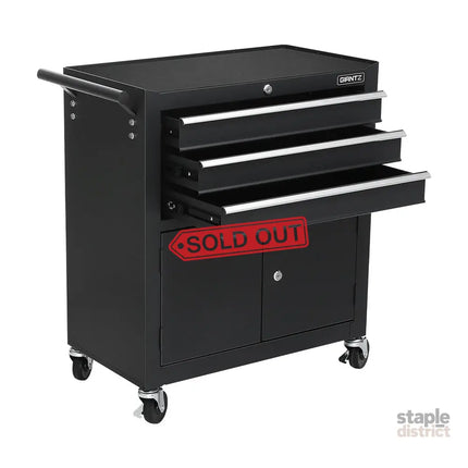 Giantz 3 Drawer Tool Box Chest Cabinet Toolbox Storage Garage Organiser Wheels - Tools > Tools Storage > Tool Cabinets