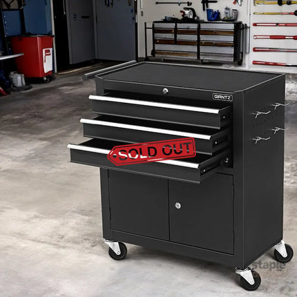 Giantz 3 Drawer Tool Box Chest Cabinet Toolbox Storage Garage Organiser Wheels - Tools > Tools Storage > Tool Cabinets