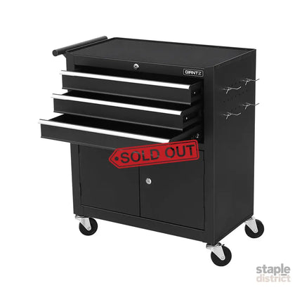 Giantz 3 Drawer Tool Box Chest Cabinet Toolbox Storage Garage Organiser Wheels - Tools > Tools Storage > Tool Cabinets