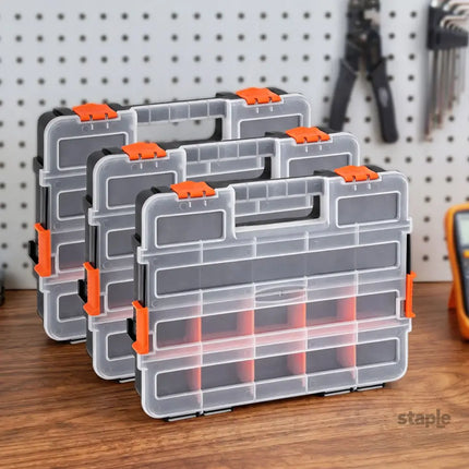Giantz 3 Pack Tool Box Organizer with Hardware Storage Box for Small Parts - Tools > Tools Storage > Tool Boxes