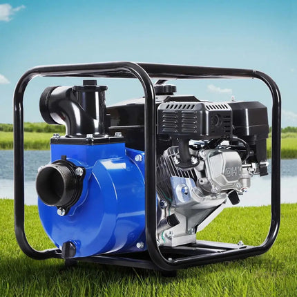 Giantz 3’’ Petrol Water Pump 7HP Max 4-Stroke 210cc High Flow 60,000L/H Max Transfer Engine Fire Fighting Irrigation