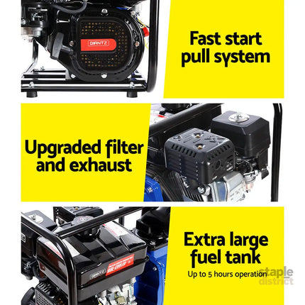 Giantz 3’’ Petrol Water Pump 7HP Max 4-Stroke 210cc High Flow 60,000L/H Max Transfer Engine Fire Fighting Irrigation