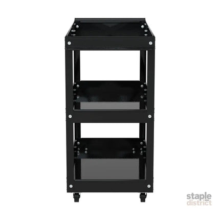 Giantz 3-Tier Tool Cart Trolley Workshop Garage Storage Organizer Black - Sports & Fitness > Bikes & Accessories >