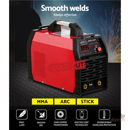 Giantz 300Amp Inverter Welder MMA ARC iGBT DC Gas Welding Machine Stick Portable - Tools > Power Tools > Welding Guns &
