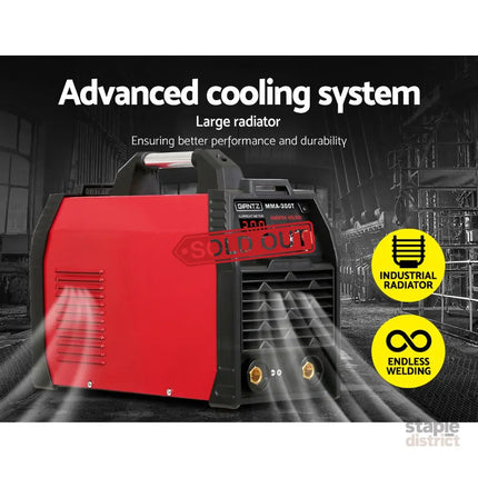 Giantz 300Amp Inverter Welder MMA ARC iGBT DC Gas Welding Machine Stick Portable - Tools > Power Tools > Welding Guns &