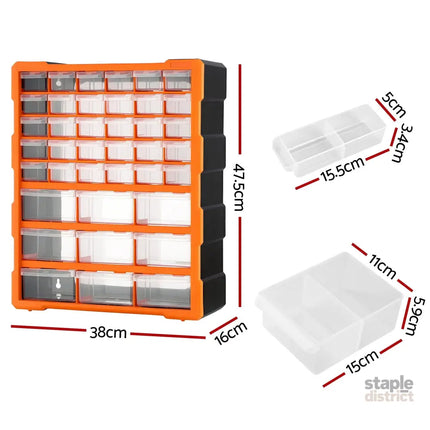 Giantz 39-Drawer Tool Storage Cabinet Anti-Drop Hardware Organizer - Tools > Tools Storage > Tool Boxes