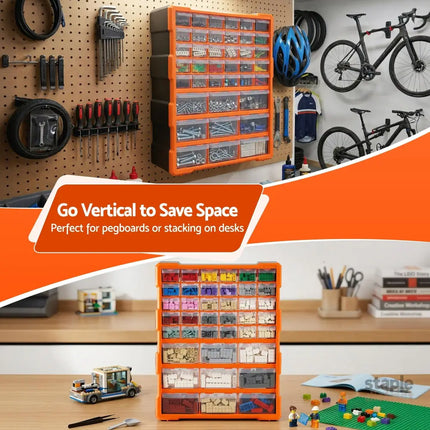Giantz 39-Drawer Tool Storage Cabinet Anti-Drop Hardware Organizer - Tools > Tools Storage > Tool Boxes