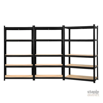 Giantz 3x1.8M Garage Shelving Warehouse Rack Pallet Racking Storage Shelf Black - Tools > Tools Storage > Wall Storage