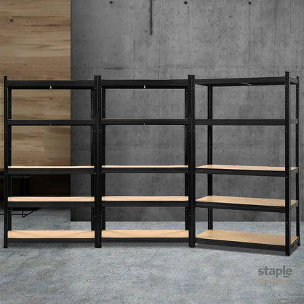 Giantz 3x1.8M Garage Shelving Warehouse Rack Pallet Racking Storage Shelf Black - Tools > Tools Storage > Wall Storage