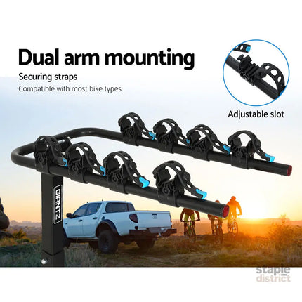 Giantz 4 Bicycle Carrier Bike Rack Car Rear Hitch Mount 2’’ Towbar Foldable,Giantz 4 Bicycle Carrier Bike Rack Car Rear