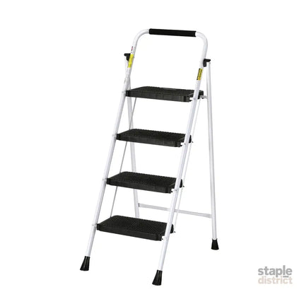 Giantz 4 Step Ladder Multi-Purpose Folding Steel Light Weight Platform - Tools > Industrial Tools > Ladders &