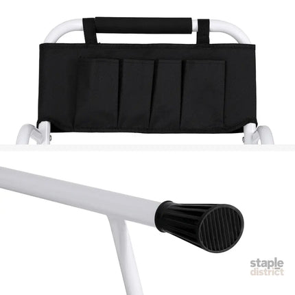 Giantz 4 Step Ladder Multi-Purpose Folding Steel Platform Tool Bag Handrails - Home & Garden > Storage > Clothing &