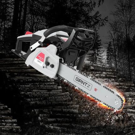 Giantz 42CC Petrol Chainsaw 16’’ Bar Chain Saw Lightweight for Pruning Cutting - Tools > Power Tools > Chainsaws