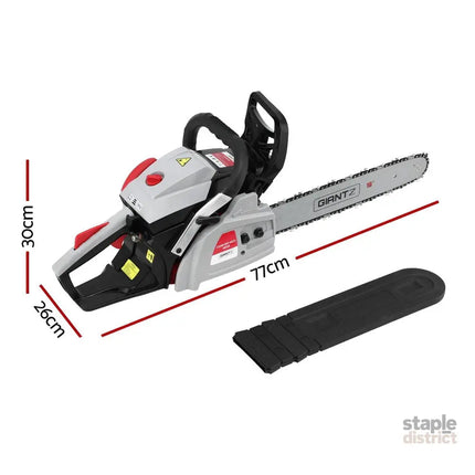Giantz 42CC Petrol Chainsaw 16’’ Bar Chain Saw Lightweight for Pruning Cutting - Tools > Power Tools > Chainsaws