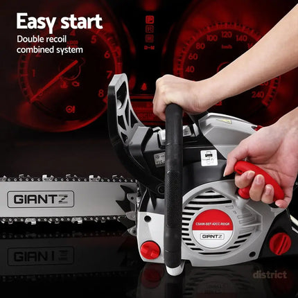 Giantz 42CC Petrol Chainsaw 16’’ Bar Chain Saw Lightweight for Pruning Cutting - Tools > Power Tools > Chainsaws