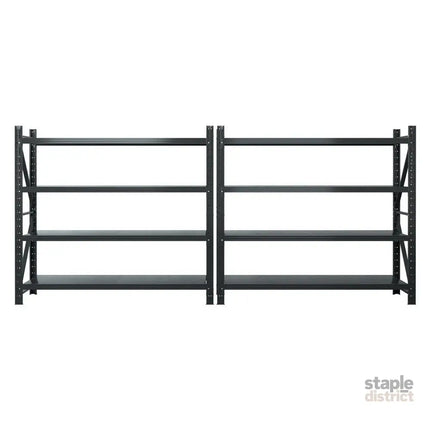 Giantz 4Mx1.8M Garage Shelving Warehouse Rack Black - Tools > Tools Storage > Wall Storage Racks