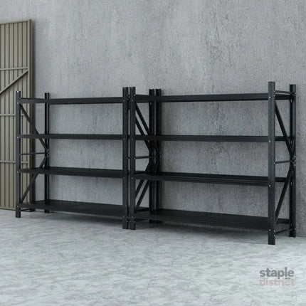 Giantz 4Mx1.8M Garage Shelving Warehouse Rack Black - Tools > Tools Storage > Wall Storage Racks