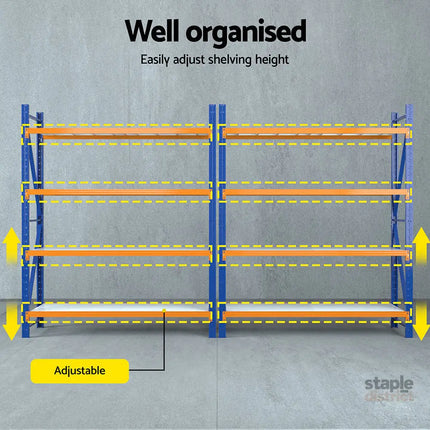 Giantz 4Mx2.4M Garage Shelving Warehouse Rack - Tools > Tools Storage > Wall Storage Racks