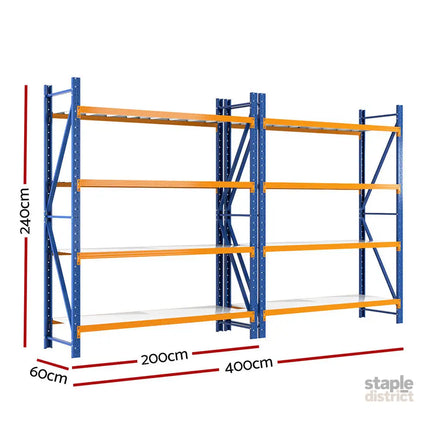 Giantz 4Mx2.4M Garage Shelving Warehouse Rack - Tools > Tools Storage > Wall Storage Racks