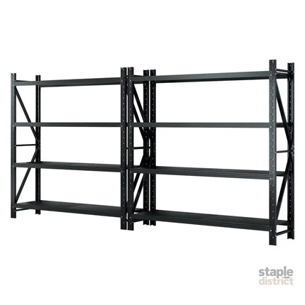 Giantz 4Mx2M Garage Shelving Warehouse Rack Black - Tools > Tools Storage > Wall Storage Racks
