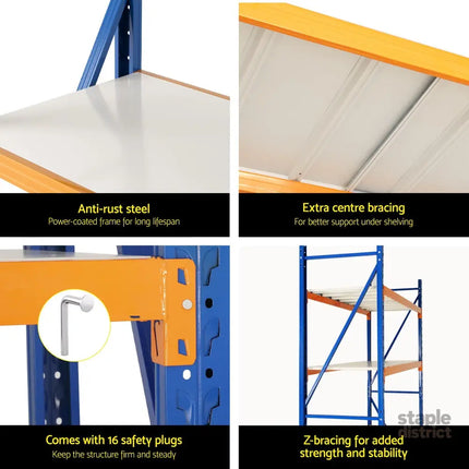 Giantz 4Mx2M Garage Shelving Warehouse Rack - Tools > Tools Storage > Wall Storage Racks