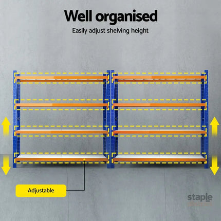 Giantz 4Mx2M Garage Shelving Warehouse Rack - Tools > Tools Storage > Wall Storage Racks