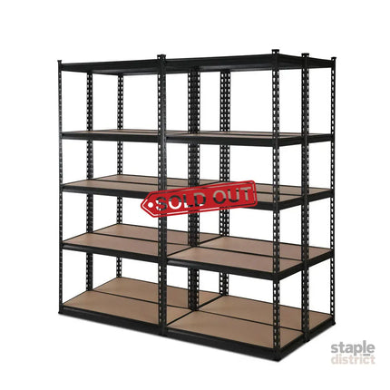 Giantz 4x1.5M Garage Shelving Warehouse Rack Pallet Racking Storage Shelve Black - Tools > Tools Storage > Wall Storage